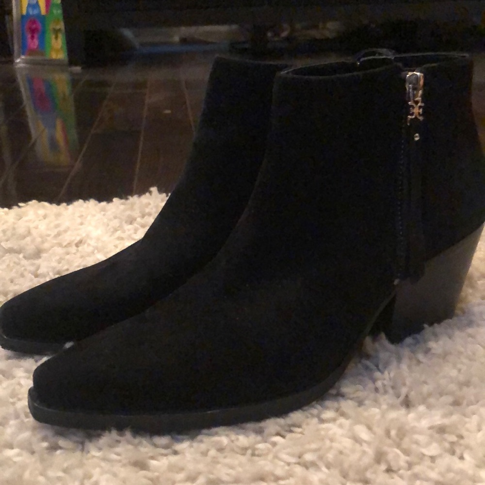 Sam Edelman (Walden) booties black suede size 6.5.